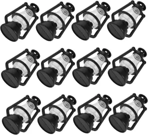 VICASKY Sturdy Synthetic Resin 12pcs Miniature Kerosene Lamps Unique Design for Dollhouse Decor Tiny House Kit