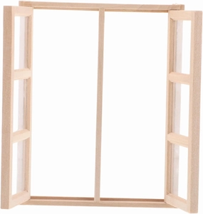 VICASKY 1:12 Scale Dollhouse Accessory Miniature Fairy Door and Window Set for Vintage and DIY Projects