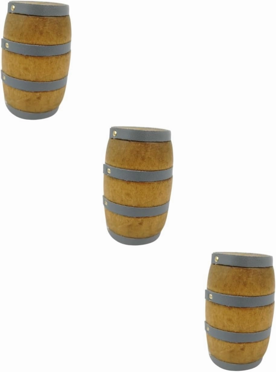 VICASKY Pcs Victorian Dollhouse Miniature Wine Barrel Mini House Ornament Accessory for Decor