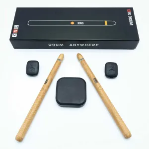 Virtual Electric Drumsticks Air Drum Sticks 3rd Gen., Air Drum with Drumsticks, Pedals, Bluetooth and 8 Sounds, Electronic Drum Set for Adults, Kids, Gift