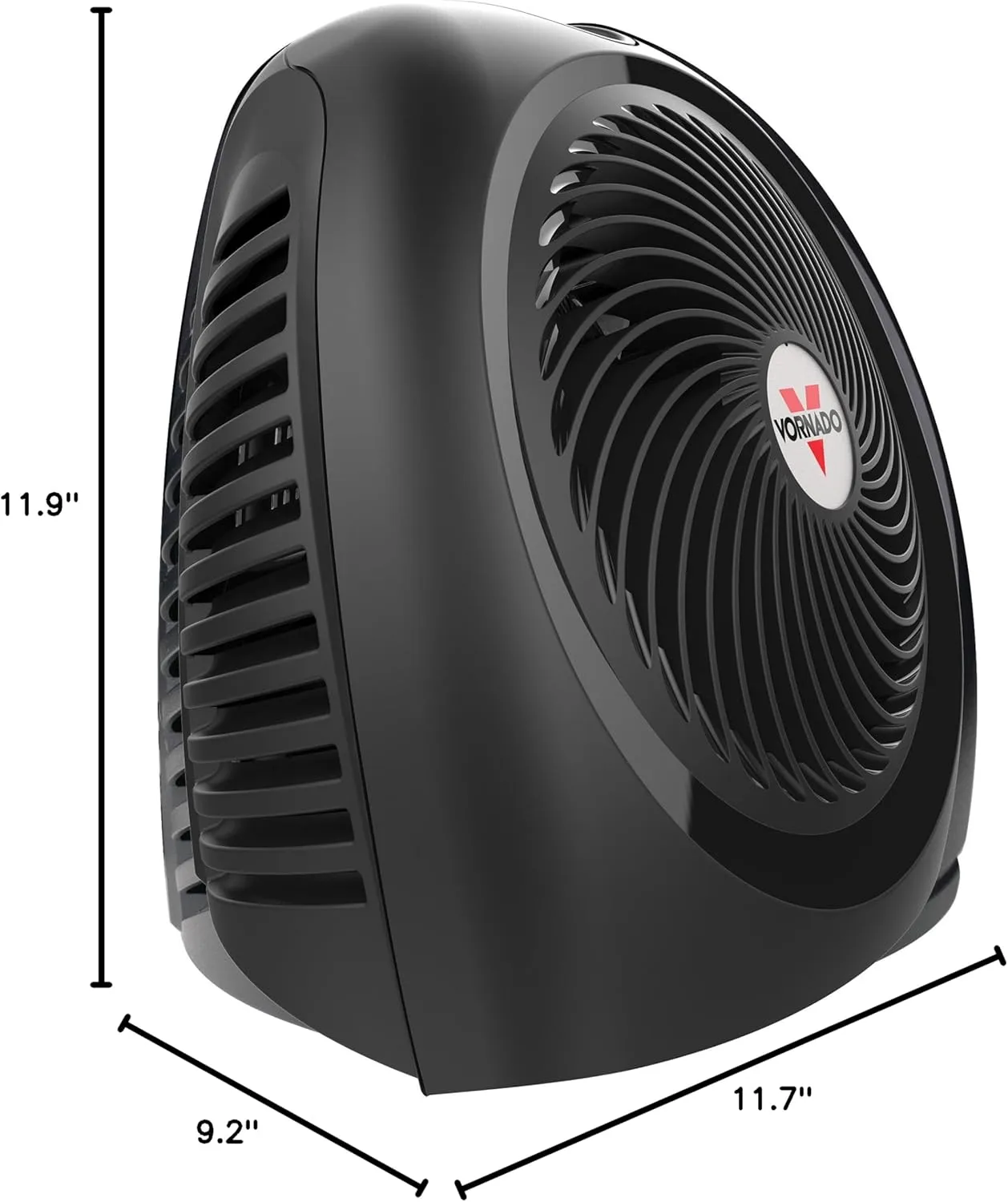 Vornado AVH2 Advanced Whole Room Heater with Automatic Climate Control, Timer, Fan Only Option, Black, Compact