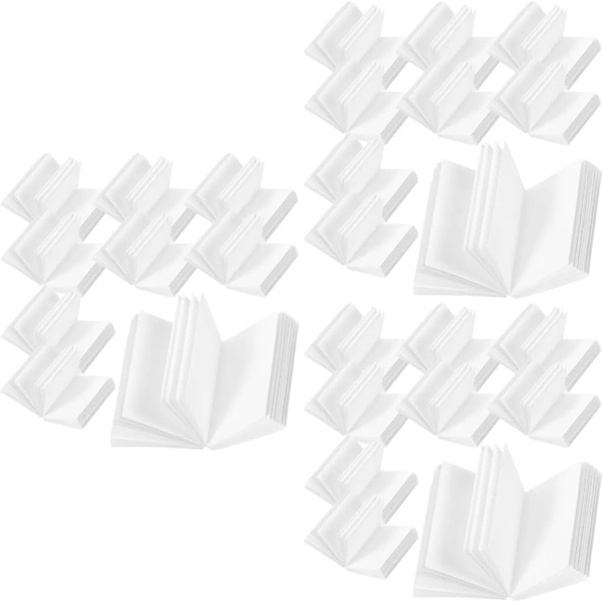 VOSAREA 3sets 60pcs Dollhouse Mini Blank Books DIY Paintable Miniature Accessories for Dollhouse Decoration Highly Detailed Models for Creative Play and Scenic Layouts 60pcs*3