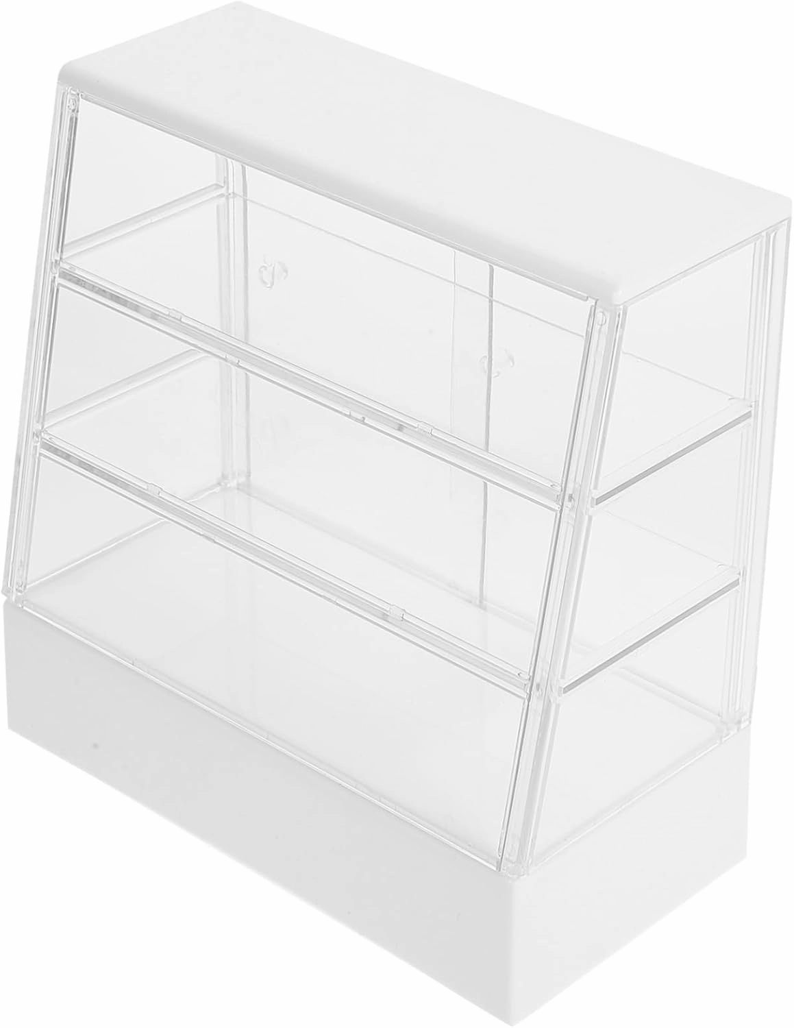 Wakauto Miniature Cake Display Cabinet Model Dollhouse Accessory for Bakery Decoration Finish for Miniature Bakery Setup and Creative Arrangements