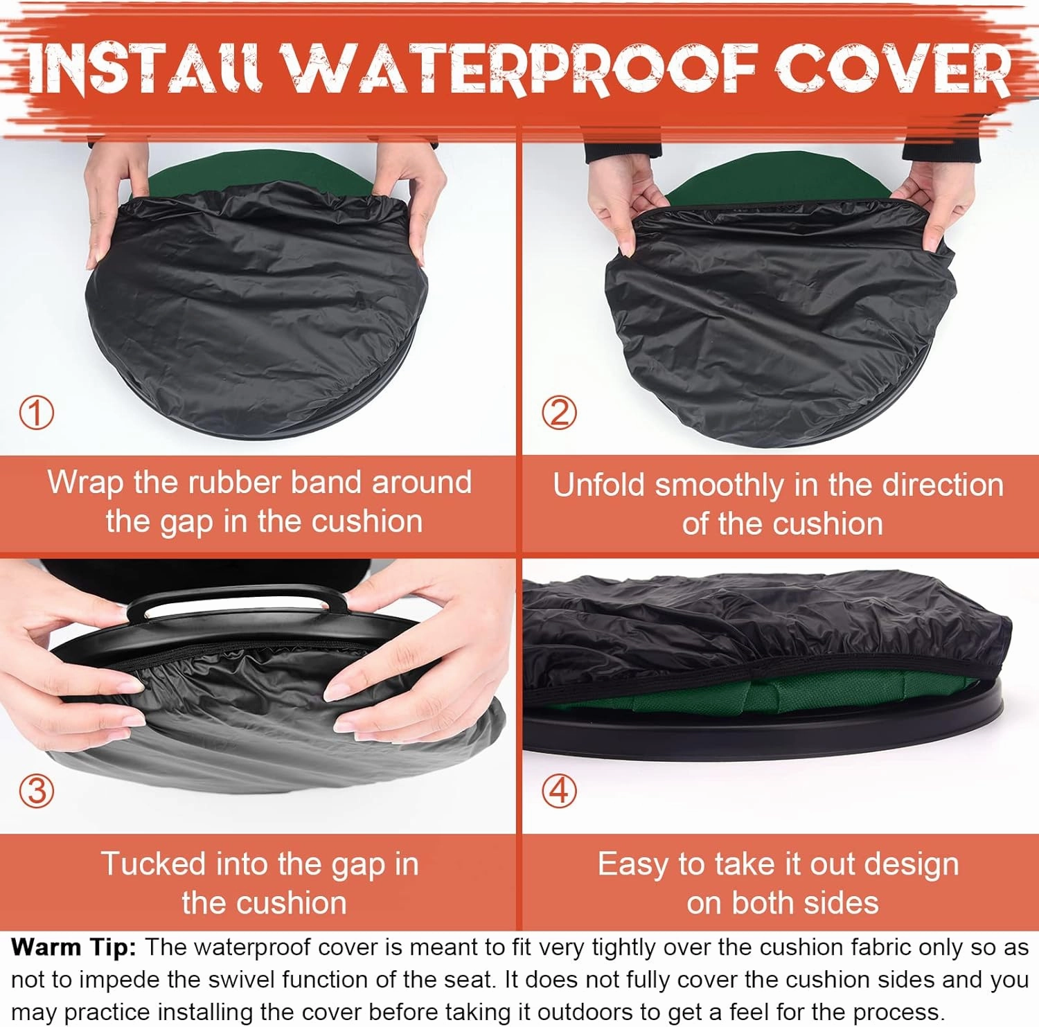WarBull 5 Gallon Bucket Seat, 360-Degree Swivel Seat Foam Cushion Bucket Seat Lid with Waterproof Cover for Dove Duck Hunting, Fishing, Baseball, Gardening and Camping