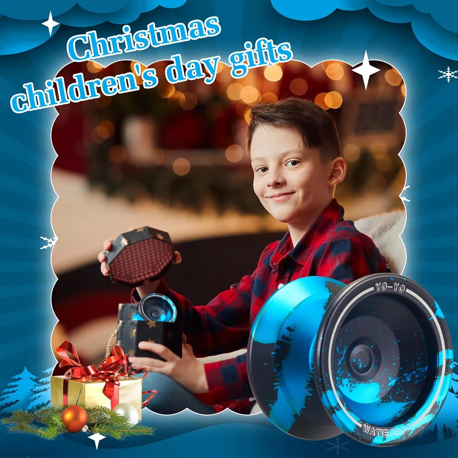 WATIEOBOO WA-01 Dual-Mode Metal Yo-Yo - Beginner Friendly Responsive System for Kids & Unresponsive Trick Yoyo for Adults, Competition-Ready with Gloves, Case & 10 Strings