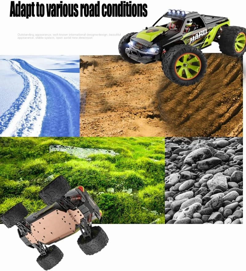 WLtoys High-Speed RC Car 144002 50KM/H 1:14 2.4Ghz Racing Remote Control Car 4WD Alloy Metal Drift Car Remote Control Track Model RTR Toy (144002 2 * 1500)