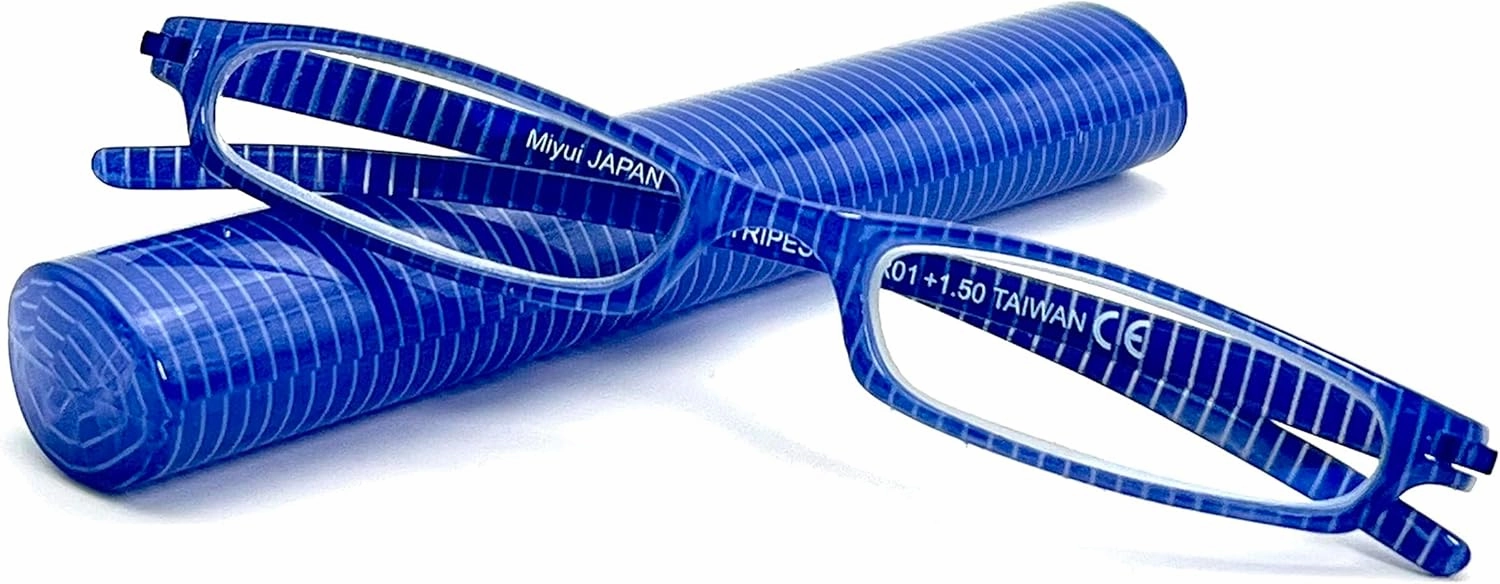 Women Reading Glasses Men Blue Light Blocking Anti Eyestrain Slim Computer Reader Tube Small Glass Thin Compact