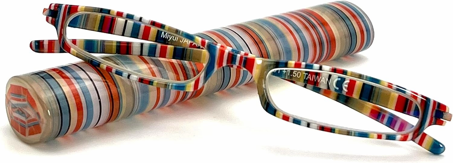 Women Reading Glasses Men Blue Light Blocking Anti Eyestrain Slim Computer Reader Tube Small Glass Thin Compact