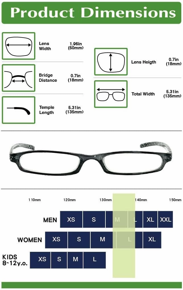 Women Reading Glasses Men Blue Light Blocking Anti Eyestrain Slim Computer Reader Tube Small Glass Thin Compact