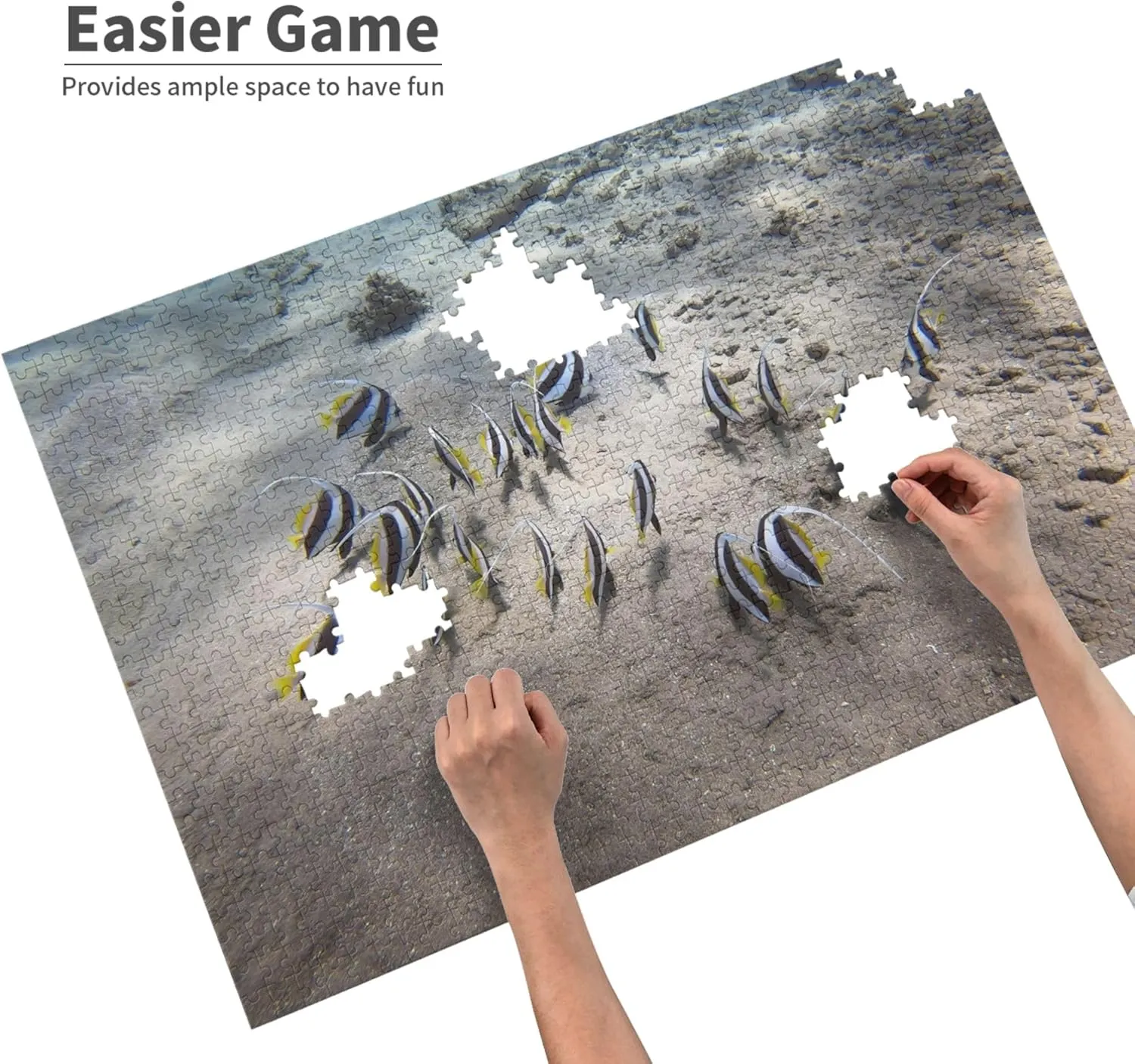 Wooden Puzzles Fish 500 Piece Mother's Day Children's Day Exercise Patience Puzzle Game - Education Intellectual Puzzle Game Toys Gift
