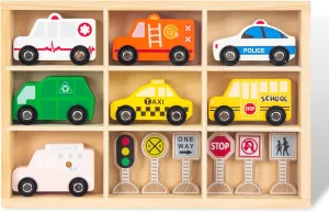Wooden Train Car Sets for Toddlers, Train Toy Magnetic Sets Fits Brio, Thomas, Melissa and Doug, Kids for Boys Girls 3 4 5 Years Old