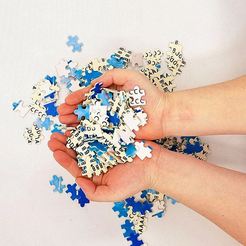 Wooden Jigsaw Puzzles for Adults 500 Piece Fishing Village at The Seaside Fun Family Activity Game for Teens and Adults