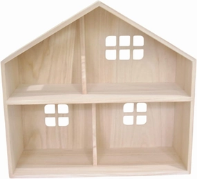 Wooden Peg Doll House