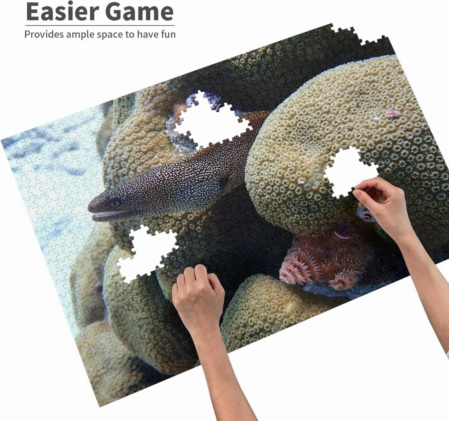 Wooden Puzzles Fish 500 Piece Mother's Day Children's Day Exercise Patience Puzzle Game - Education Intellectual Puzzle Game Toys Gift