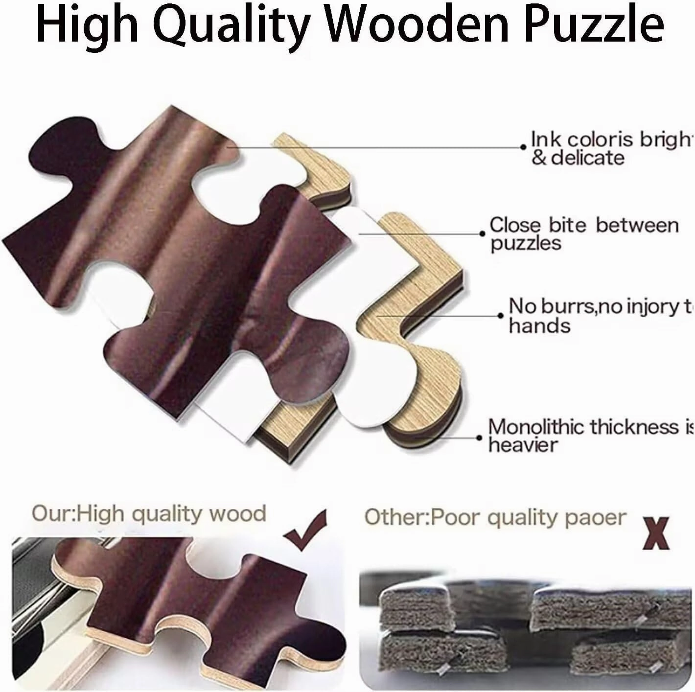 Wooden Puzzles Greek Fishing Village Game Pieces for Whole Family to use time Home Wall Art or Perfectly Gifts 500 PCS