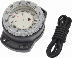 Wrist Compass Dive Compass Surfing Luminous Underwater 50m Wrist Compass Night Vision Waterproof Navigation Compass with Bungee Gray
