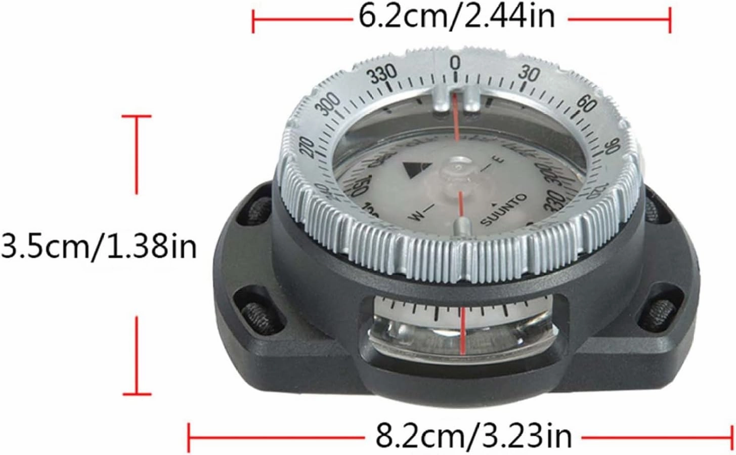 Wrist Compass Dive Compass Surfing Luminous Underwater 50M Wrist Compass Night Vision Waterproof Navigation Compass with Bungee