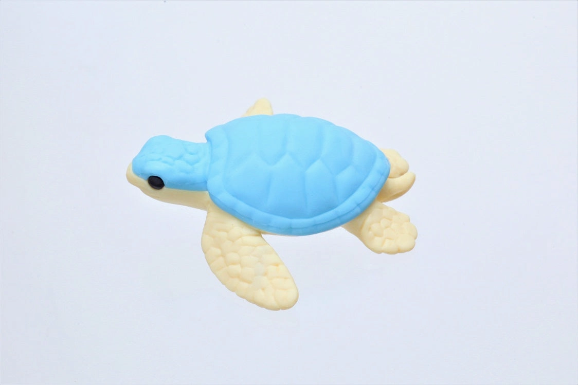 X 38251 IWAKO TURTLE ERASERS-3 COLORS-DISCONTINUED