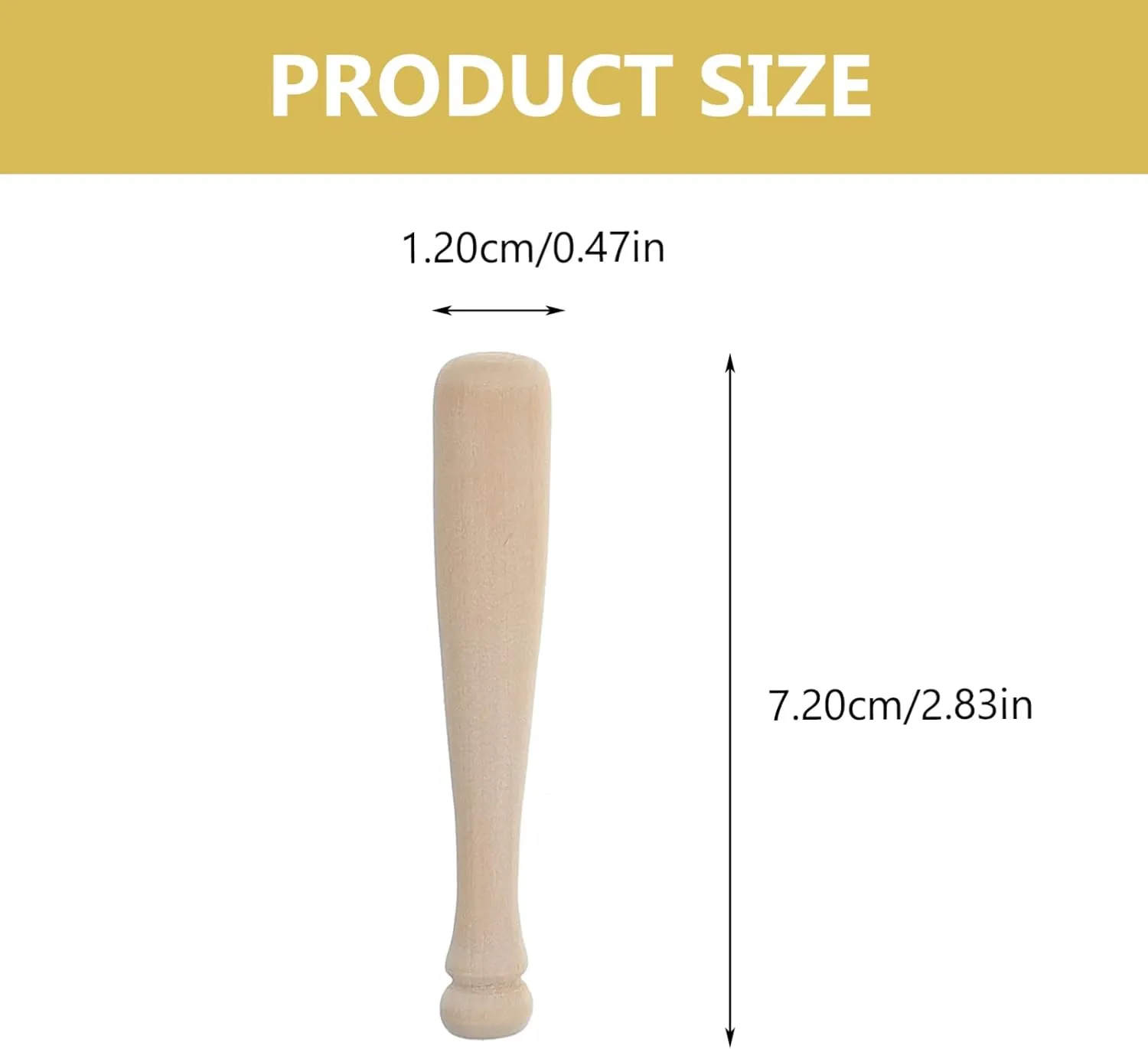 YARNOW 8 Sets Mini Baseball Bat Glove Ball - Baseball Model Kits for Dollhouse Crafts Photography Props, 4 Sizes