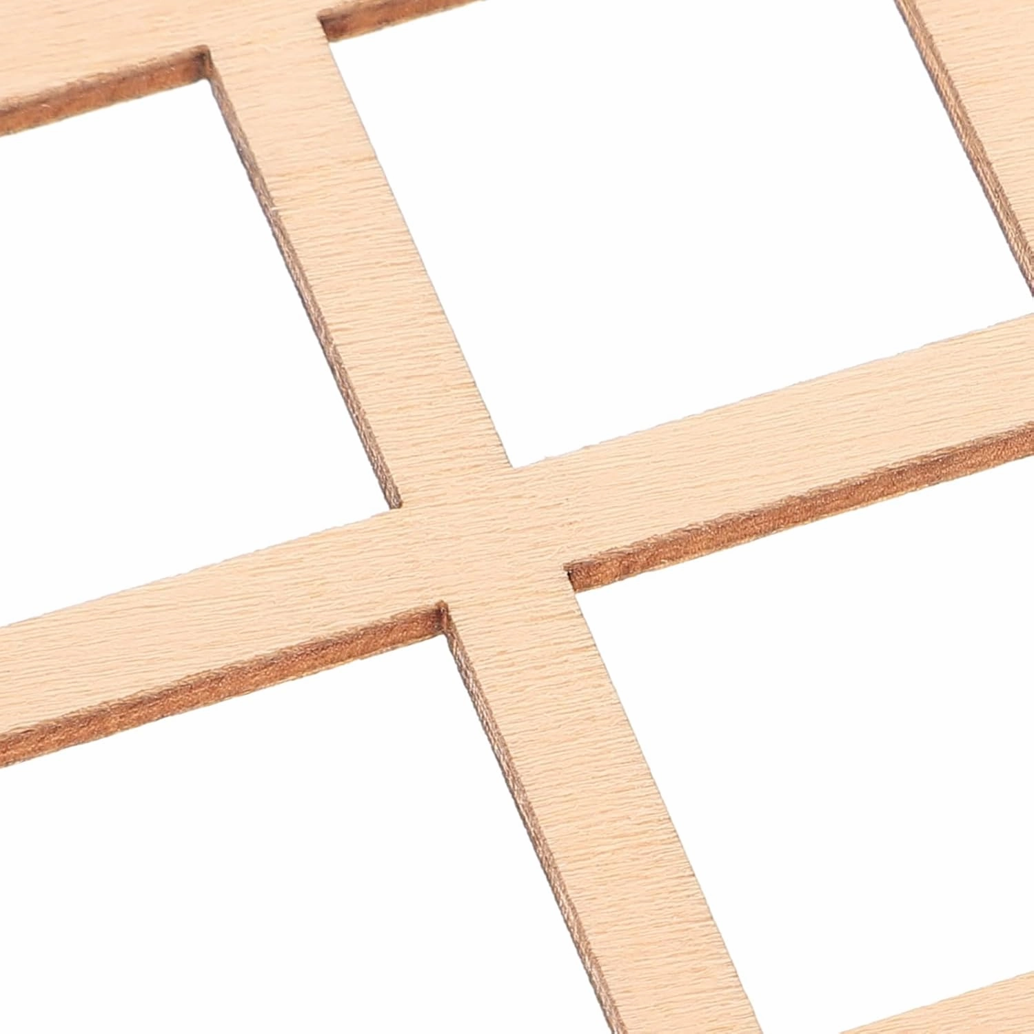 YARNOW 50 Pcs Wooden Dollhouse Window Frames - 1:12 Window Model for DIY Mini Home Decoration