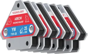 YESWELDER 25 LB Welding Magnet-4 Pieces of Magnetic Welding Holder 25 LBS Holding Power Welding Accessories