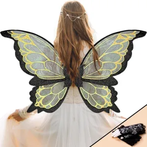 YKW Fairy Wings for Adults and Girls, Large Butterfly Wings Costume, for Halloween Party Dress Up Cosplay Pretend Play