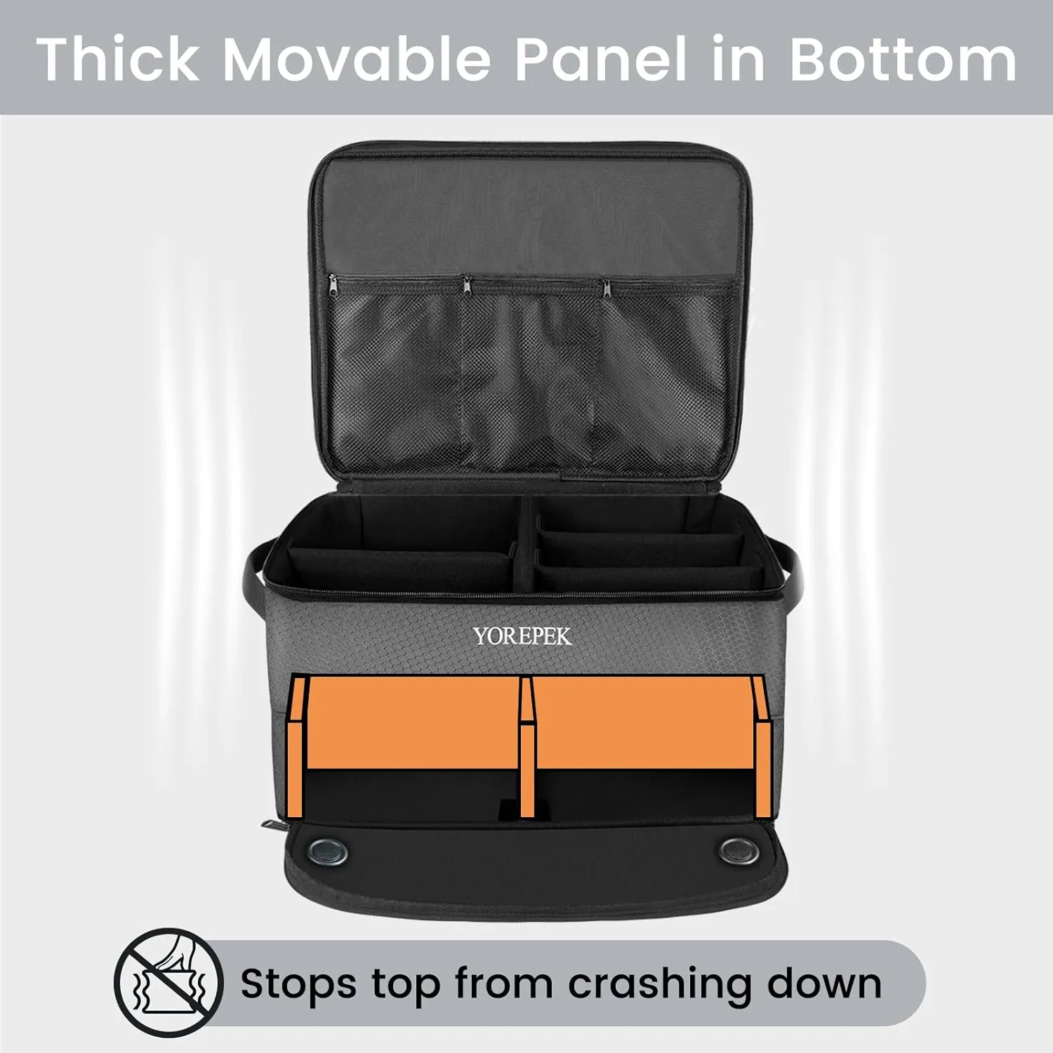 YOREPEK 2 Layer Golf Trunk Organizer, Golf Gifts for Men with Separate Ventilated Compartment for 2 Pair Shoes, Waterproof Car Trunk Locker for Balls, Tees, Clothes, Gloves, Accessories, Golfer Gifts
