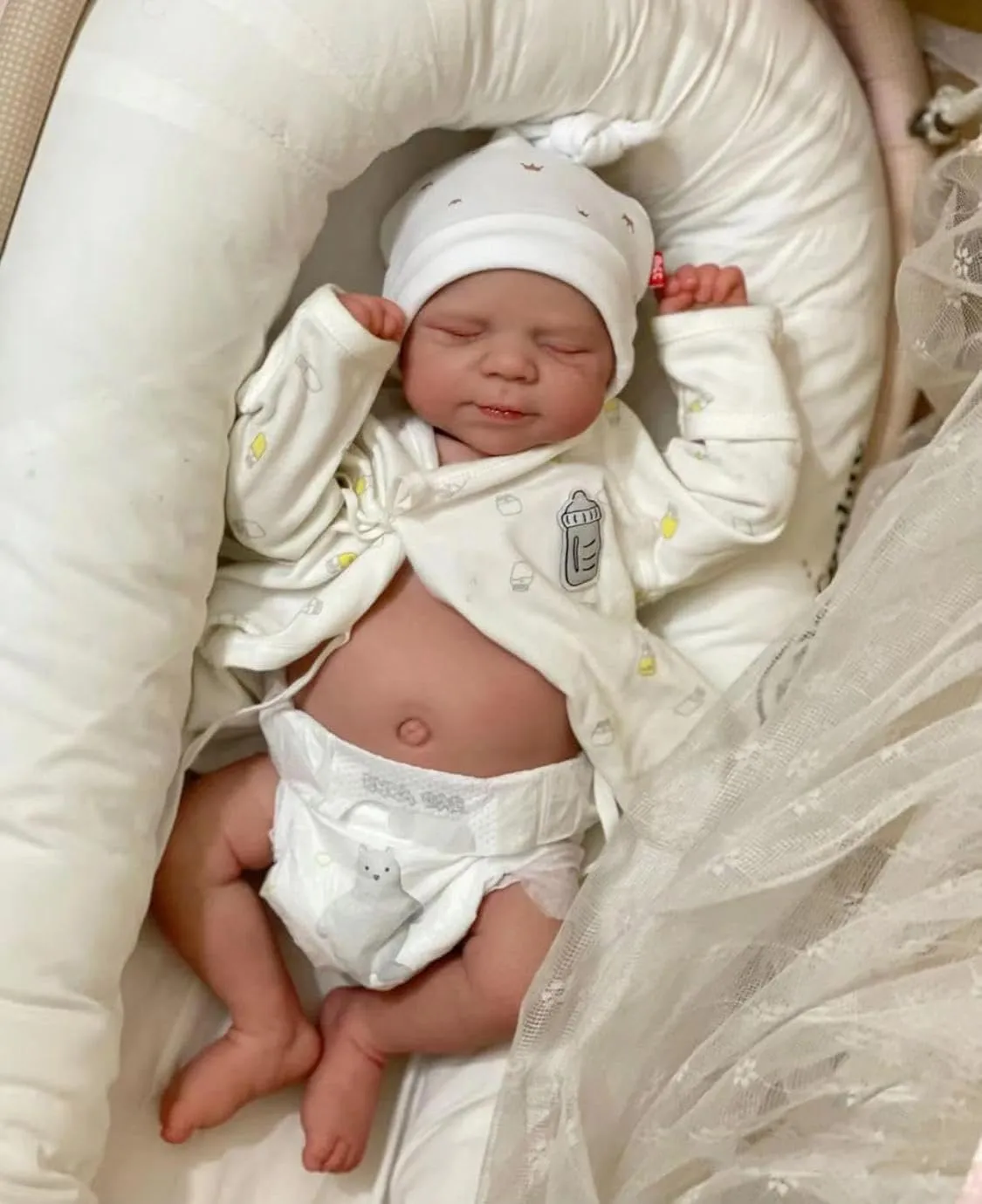 Zero Pam Reborn Baby Dolls-18 in Realistic Baby Doll, Full Body Vinyl Anatomically Correct Boy, Real Life Baby Doll That Look Real